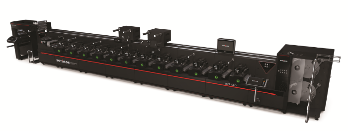 The ROTOCON RFP 8-colour sleeve-based flexographic press